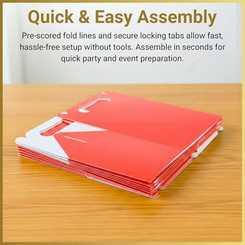 20 to 30 Pack Red Cardboard Party Food Boxes for Snacks, Cakes and Treats image 6