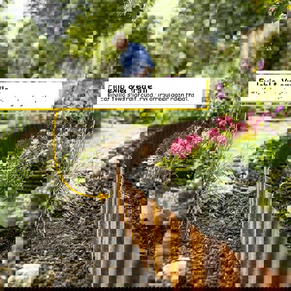 Nicoman Corrugated Pre-Rusted Metal Garden Border Roll