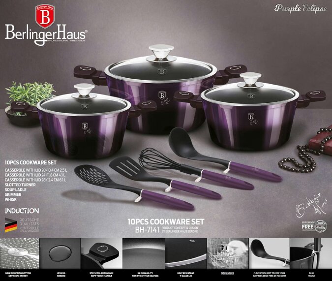 Berlinger Haus 10-Piece Cookware Set Berlinger Haus BH-7141