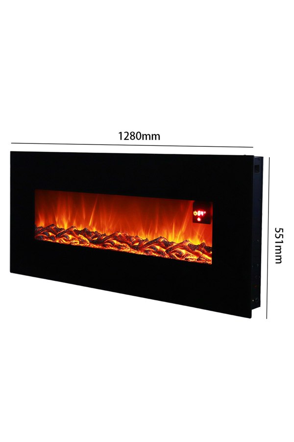 Living and Home Modern Wall Mounted Electric Fireplace