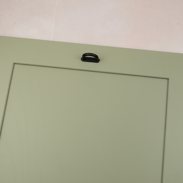 Handle & Home Matt Black Loop Cabinet Handles with Backplate