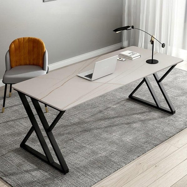 Simone Office Desk, Sintered Stone-Weilai Concept-Weilai Concept