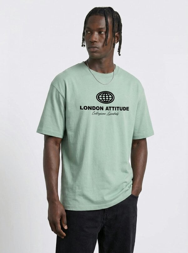 London Attitude Essential Globe Logo Premium Organic Cotton T-Shirt