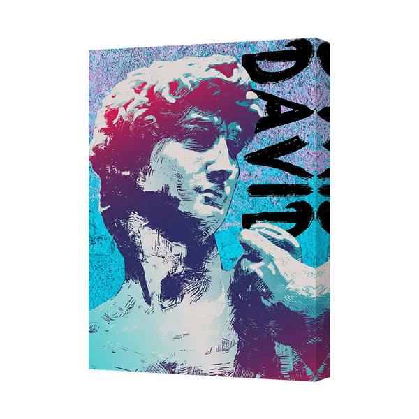 Benjamin Tate Design David Pop Art Canvas Print Modern Wall Art For Living Rooms