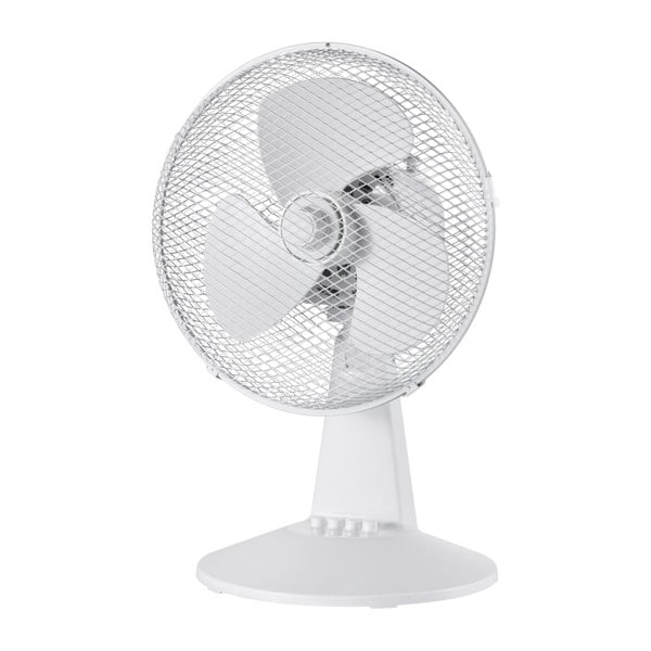 igenix 12 Inch Desk Fan, 3 Speeds, White