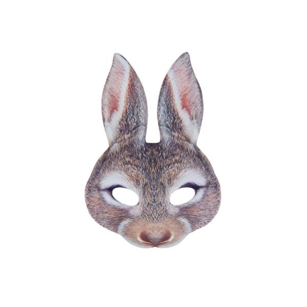 Bristol Novelty Unisex Adults Bunny Mask - Brown - 