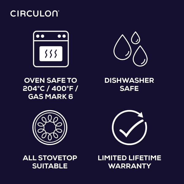Circulon Extreme Non-Stick Frying Pan, Saucepan, Sauté & Stockpot Set - 5 Pieces