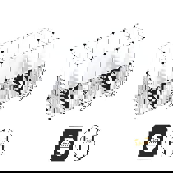 Skylos Small Animal Playpen Puppy Bunny Hamster Exercise Run Rabbit Enclosure Indoor