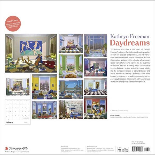 Kathryn Freeman Daydreams Calendar 2027, Wall Calendars, Month To View, Art, Gift