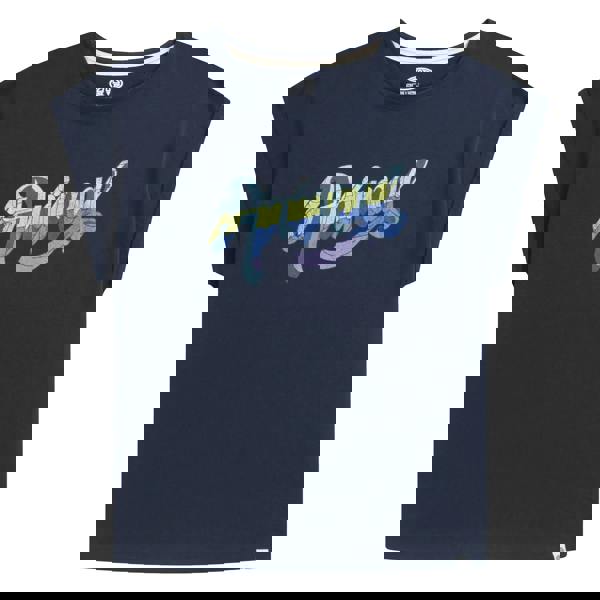 Animal Womens/Ladies Holly Script Organic T-Shirt - Navy - 