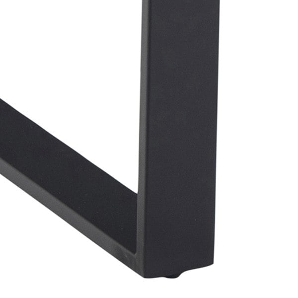 Furniture To Go Amble Dining Table with Black Marble Melamine Top & Black Legs