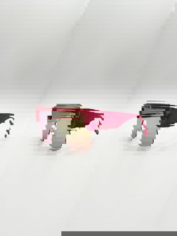 SVNX Oversized Flat Top Sunglasses with Mirrored Lens