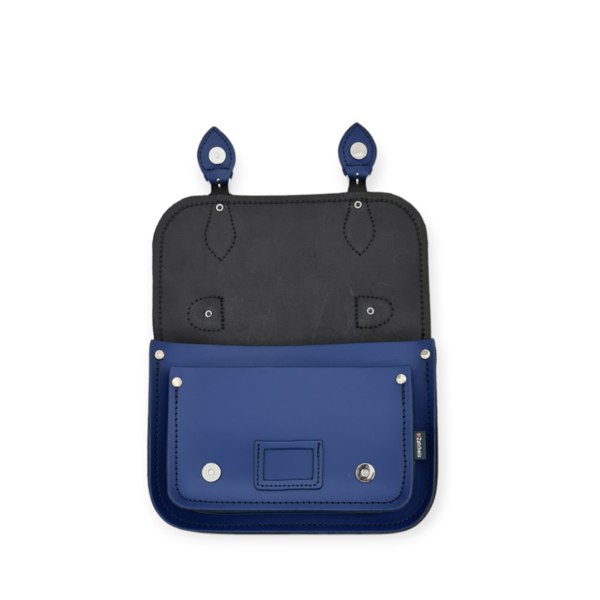 Zatchels Leather Midi Satchel - Royal Blue