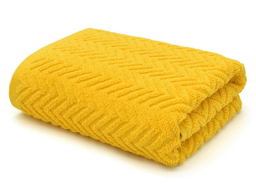Velosso 100% Cotton Chevron Towels - Canary