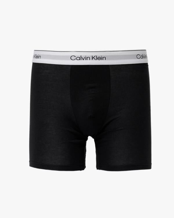 a pair of Calvin Klein Icon Cotton Stretch Mens Boxer Briefs - Black