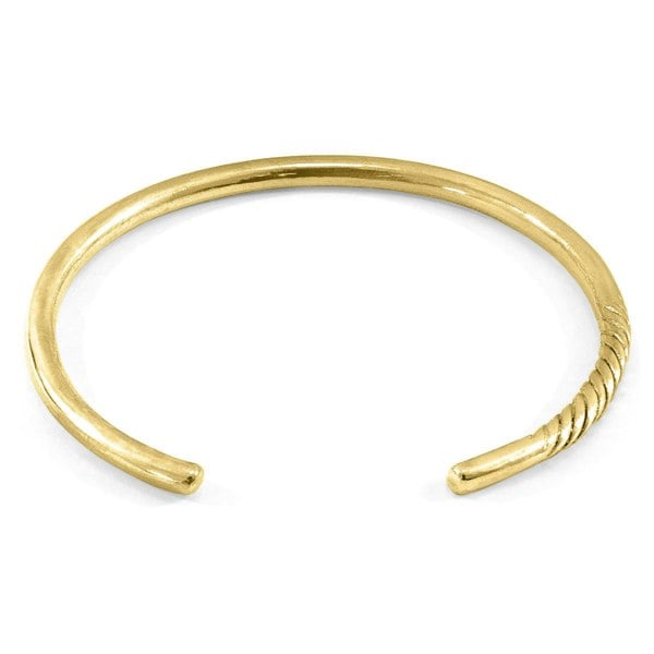 Anchor & Crew Byron Quarter Rope Wayfarer 9ct Yellow Gold Bangle