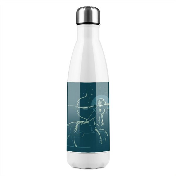 Benjamin Tate Design Zodiac Scorpio Horoscope In Black & Gold Dining Stainless Steel Bottle