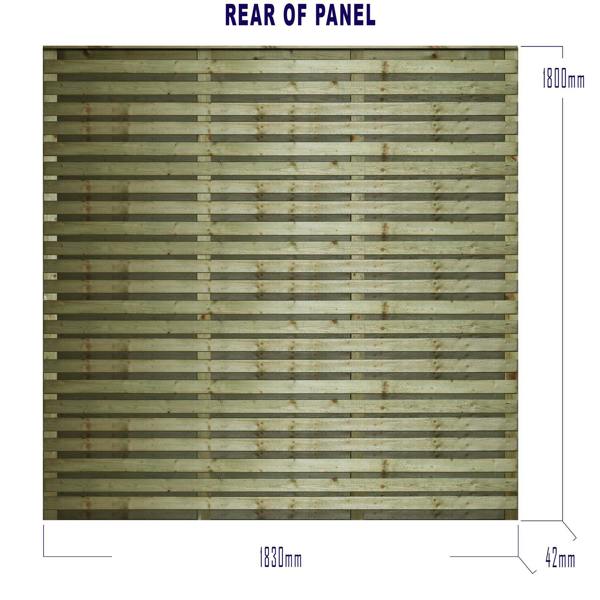[amazon variation] roma double-slatted [6ft x 1ft, 2ft, 3ft, 4ft] 4