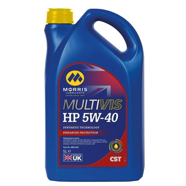 MORRIS CST 5L 5w40 Fully Synthetic Engine Oil ACEA A3 / B4 PSA B71 2300