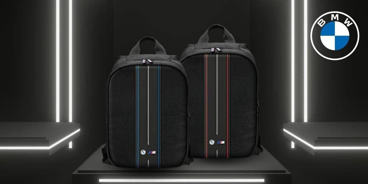 BMW Nylon Red Stripe Backpack for 16" Laptop Black - BMBP15COMPVSKR