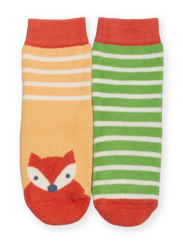 Kite Boys Organic Clever Fox Grippy Socks