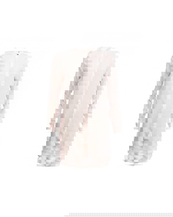 French Connection Class Crepe Light Long Sleeve Collarless Shirt