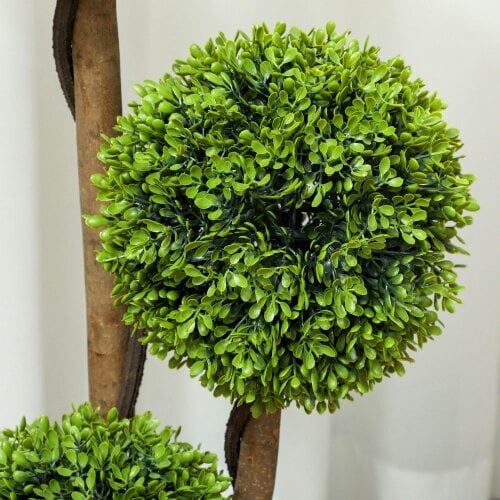 Wyld Haus Fidole Set Of 2 Artificial Boxwood Ball Topiary Trees In Pots For Indoor And Outdoor Use