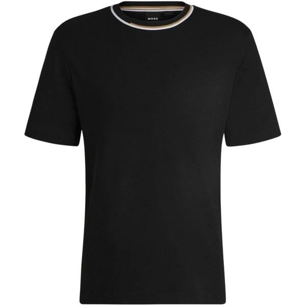Boss Mens Thompson 30 Striped T-Shirt - Black - 
