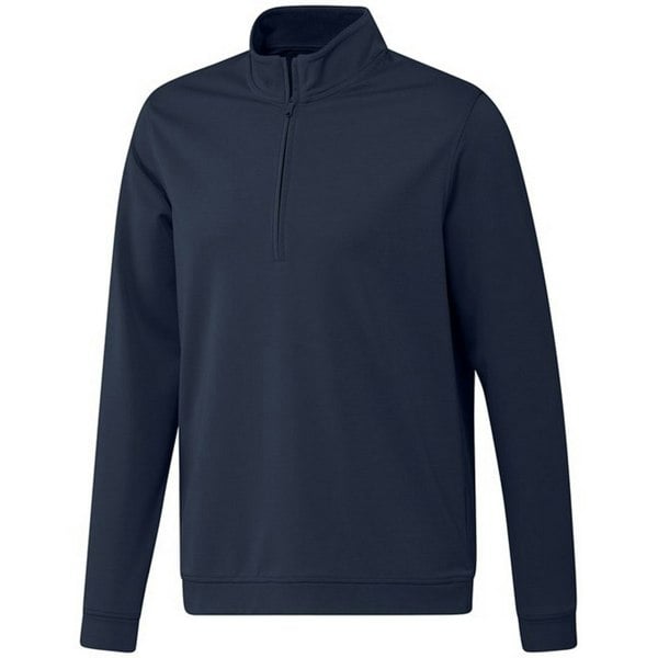 Adidas Mens Elevated Quarter Zip Sweatshirt - Collegiate Navy