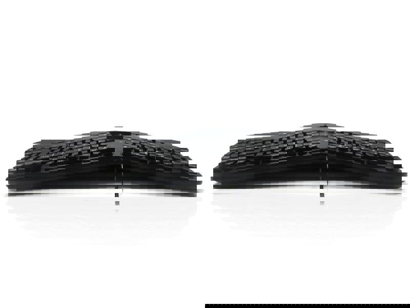 Accuratus Contour - USB Sculptured Ergonomic Split Key Multimedia Keyboard with Reverse Tilt & Trackball