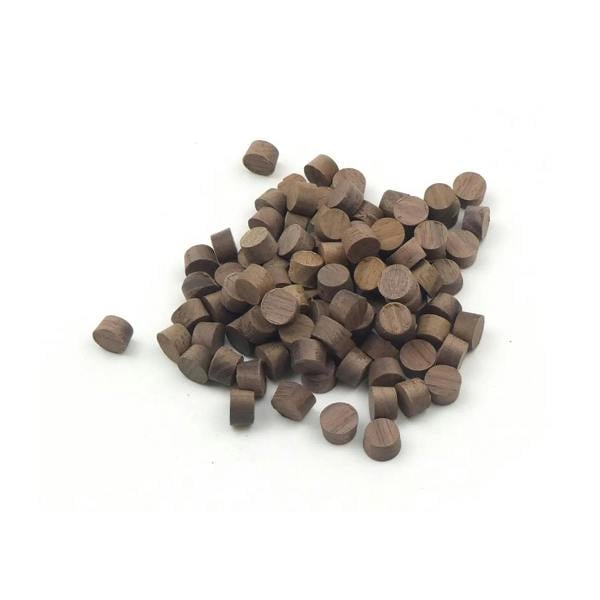 10mm Walnut Flat Head Cross Grain Plug