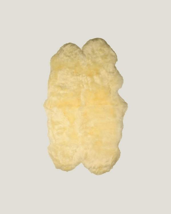 White Quad Long Sheepskin Rug