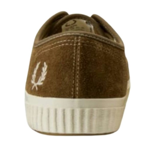 Fred Perry Low Suede Ealing Leather Mens Trainers - Brown