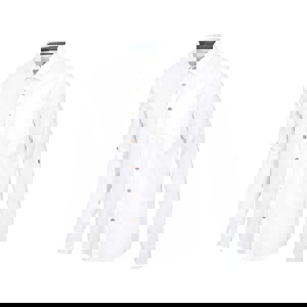 Mountain Warehouse Mens Coconut Textured Long-Sleeved Shirt - White - 