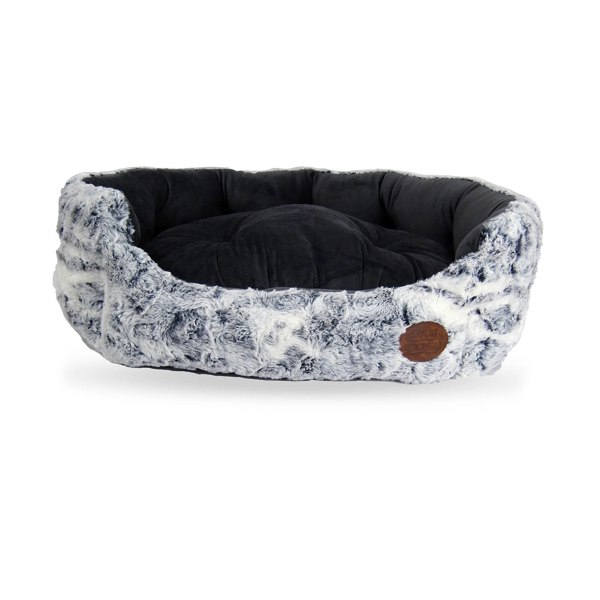 Snug and Cosy Pets Grey Fur Softie Bed