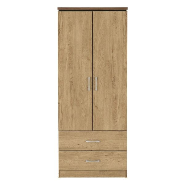 Seconique Charles 2 Door 2 Drawer Double Wardrobe