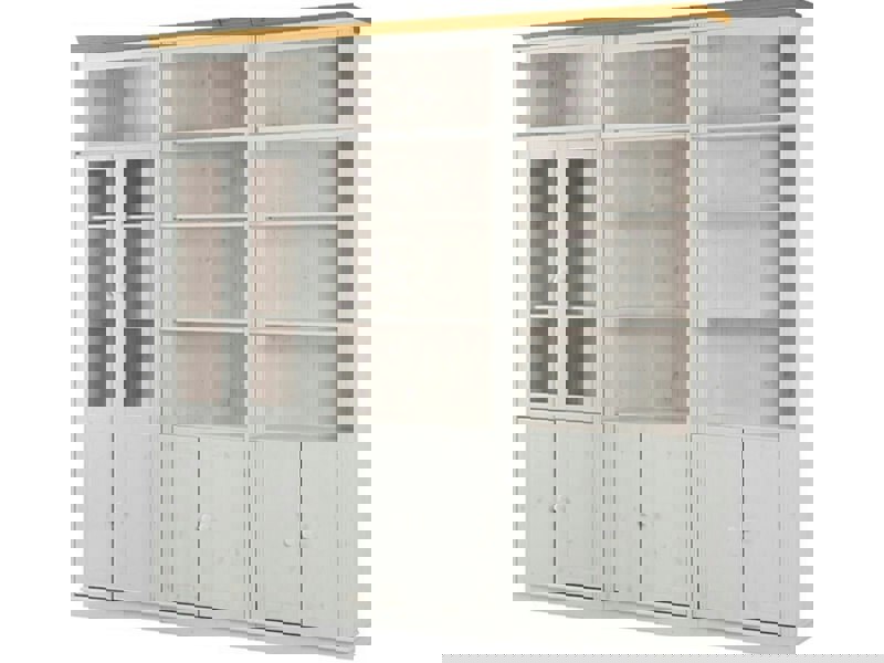 Dorel Home Anita Wall Unit 4 in white honey