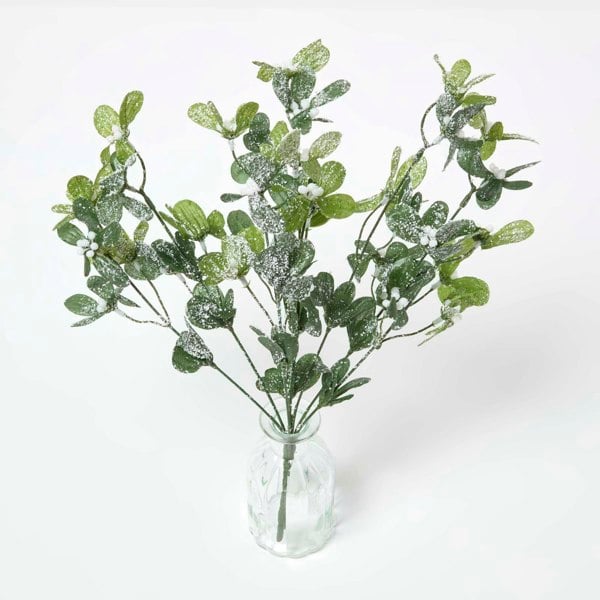 HOMESCAPES Artificial Green Mistletoe Stem