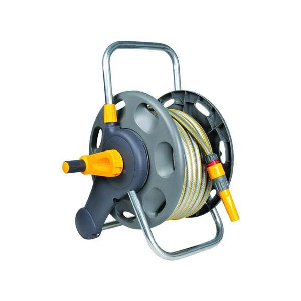 Hozelock 2431 Assembled Hose Reel & 25m Of 12.5mm Hose - Multi Colour - 