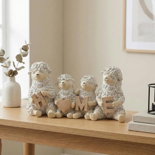 Garden Greatness Shaggy Sheep Home Ornament