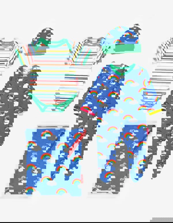 Organic Rainbow Print Baby Gift Set - Toby Tiger UK Retail