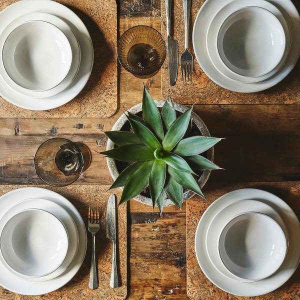 Cooks Professional Nordic Stoneware 16 piece Dinner Set | White
