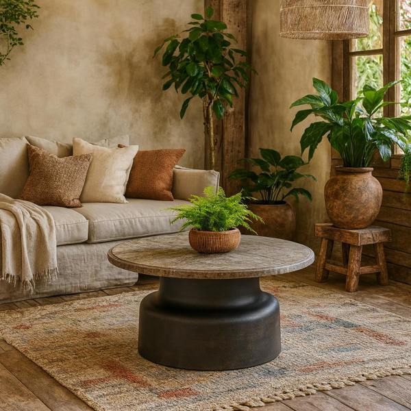 Wyld Haus Les Orangers Round Coffee Table