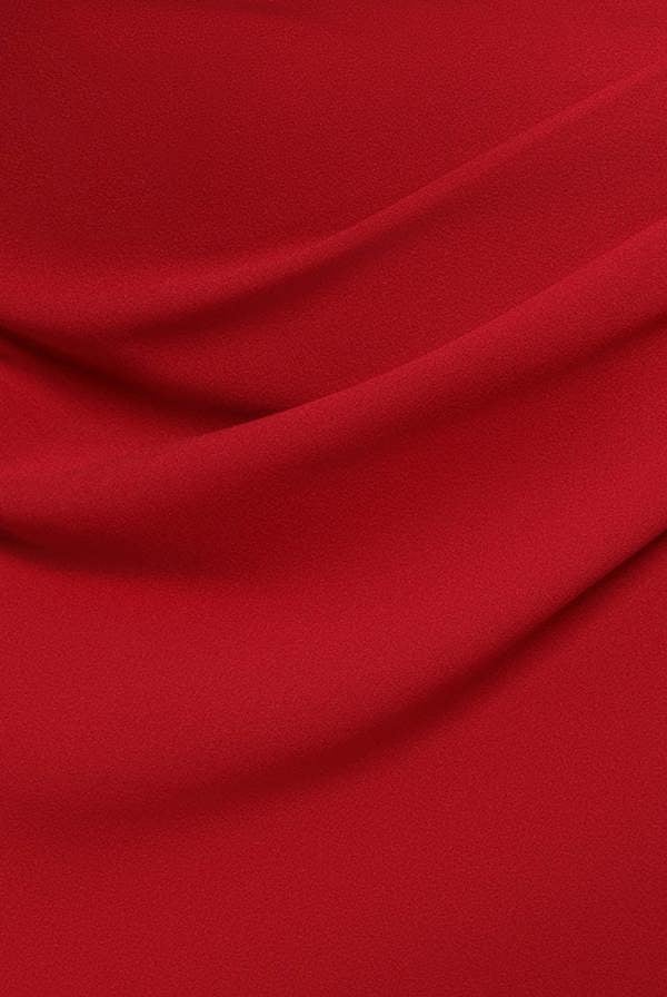 One Shoulder Evening Maxi Dress - Red DR3231