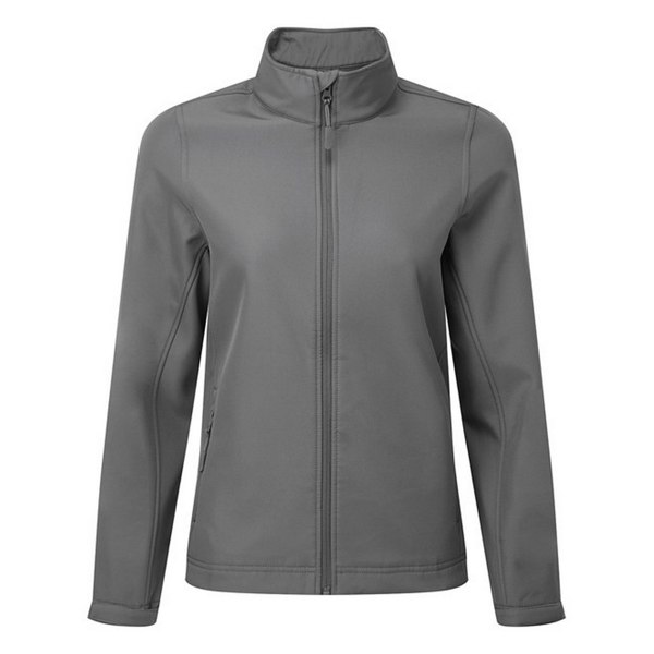Premier Womens Windchecker Recycled Printable Soft Shell Jacket - Dark Grey