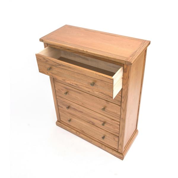 Cabinet Bits Salerno 5 Drawer Chest of Drawers Brass Knob