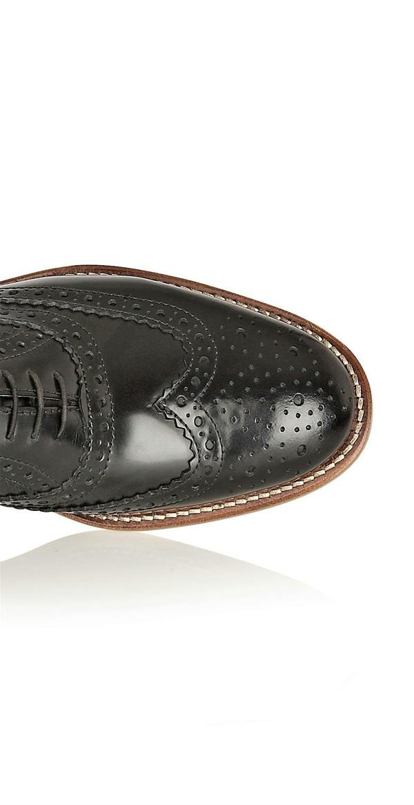 Gatsby Junior Brogues Black, Shoes, London Brogues  - London Brogues