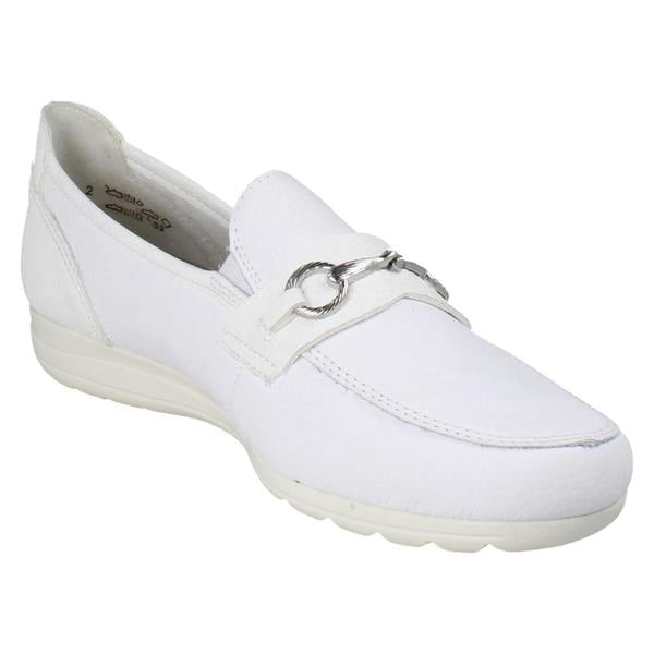 Rieker Womens Casual Flat Loafer Style Slip On Shoes With Chain Detailing L9355