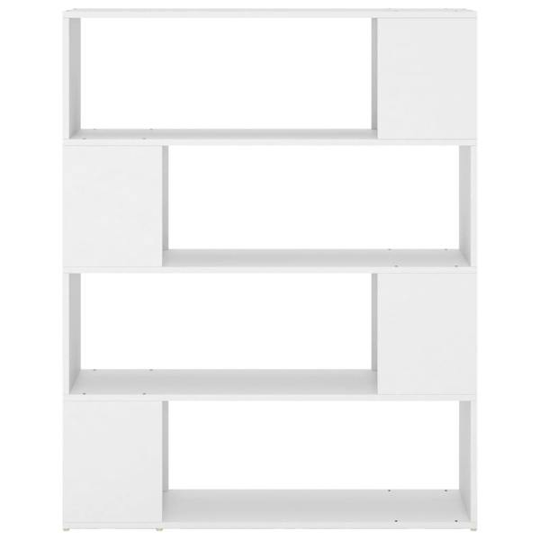 Berkfield Book Cabinet Room Divider White 100x24x124 cm