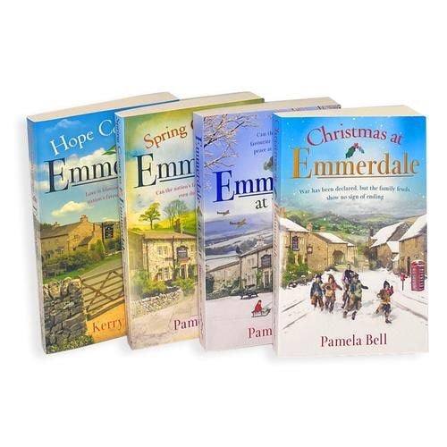 Emmerdale 4 Book Set by Pamela & Kerry Bell Hope Comes To, At War, Christmas At & more